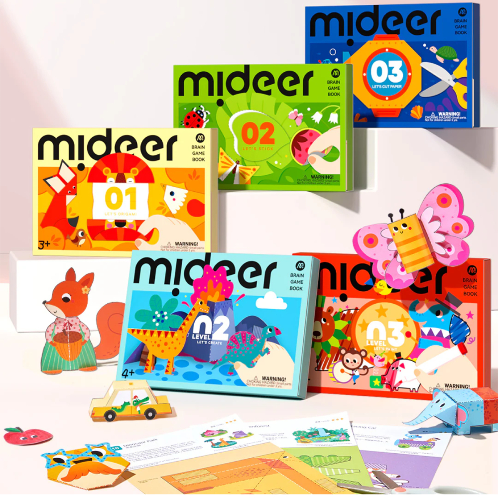 Kit Creativ Brain Game Book Let's Create Nivel 3, 50 Activitati Artizanat, Varsta 5 Ani+ [3]