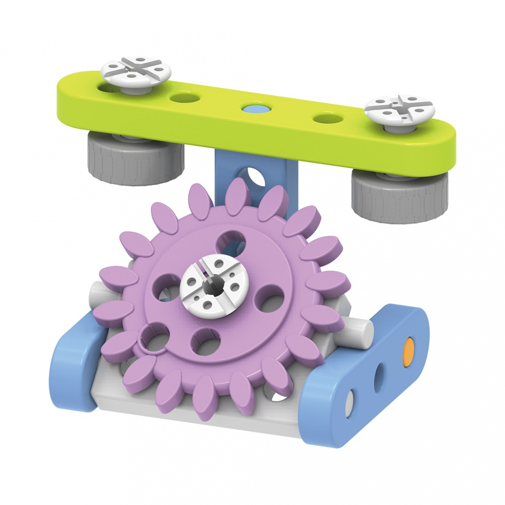 Kit STEM Asambleaza si construieste, Gigo Toys, varsta 1 - 3 ani, Baiat, Fata [4]