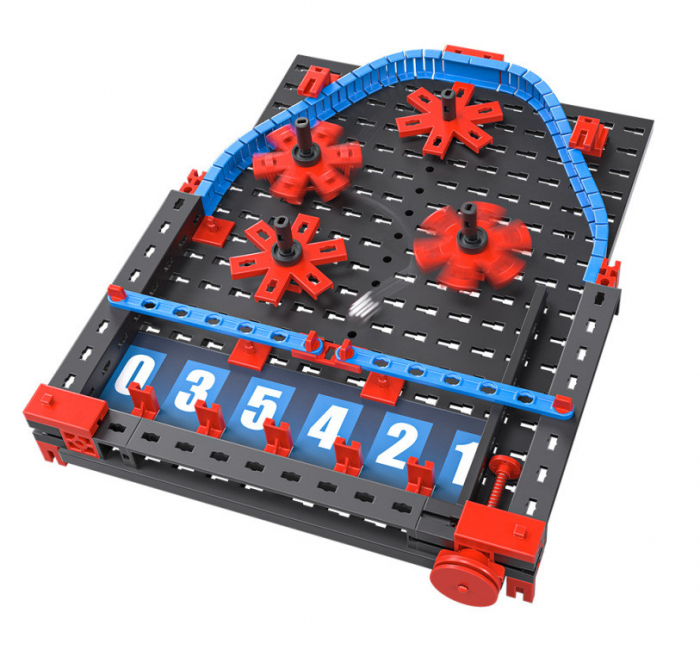 Kit STEM Construieste si joaca Pinball, Set constructie, 89 piese, Fischertechnik, varsta 6 - 9, 9+ ani, Baiat [3]