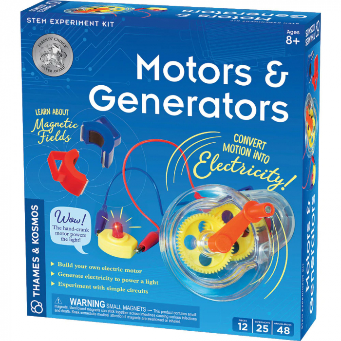 Kit STEM de construit motoare si generatoare, varsta 6 - 9, 9+ ani, Baiat [1]