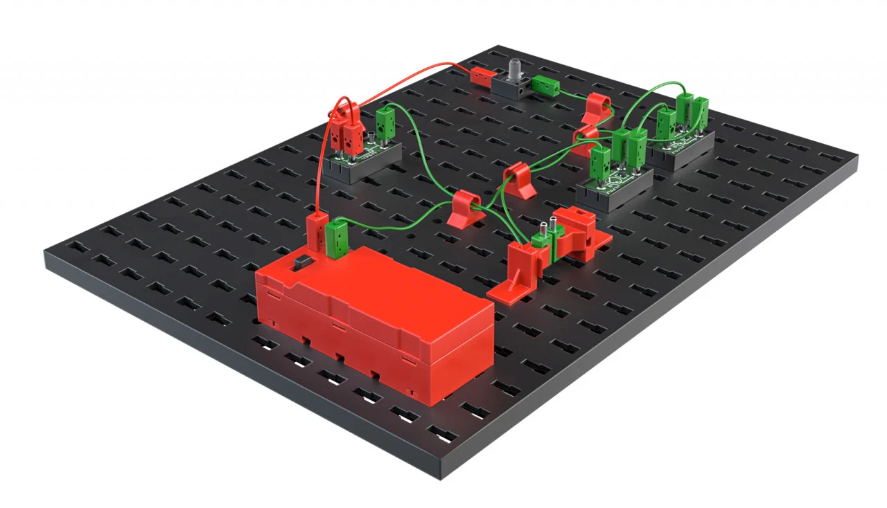 Kit STEM E-Tronic, Set de construit, 340 piese, Fischertechnik, varsta 9+ ani, Baiat, Fata [8]
