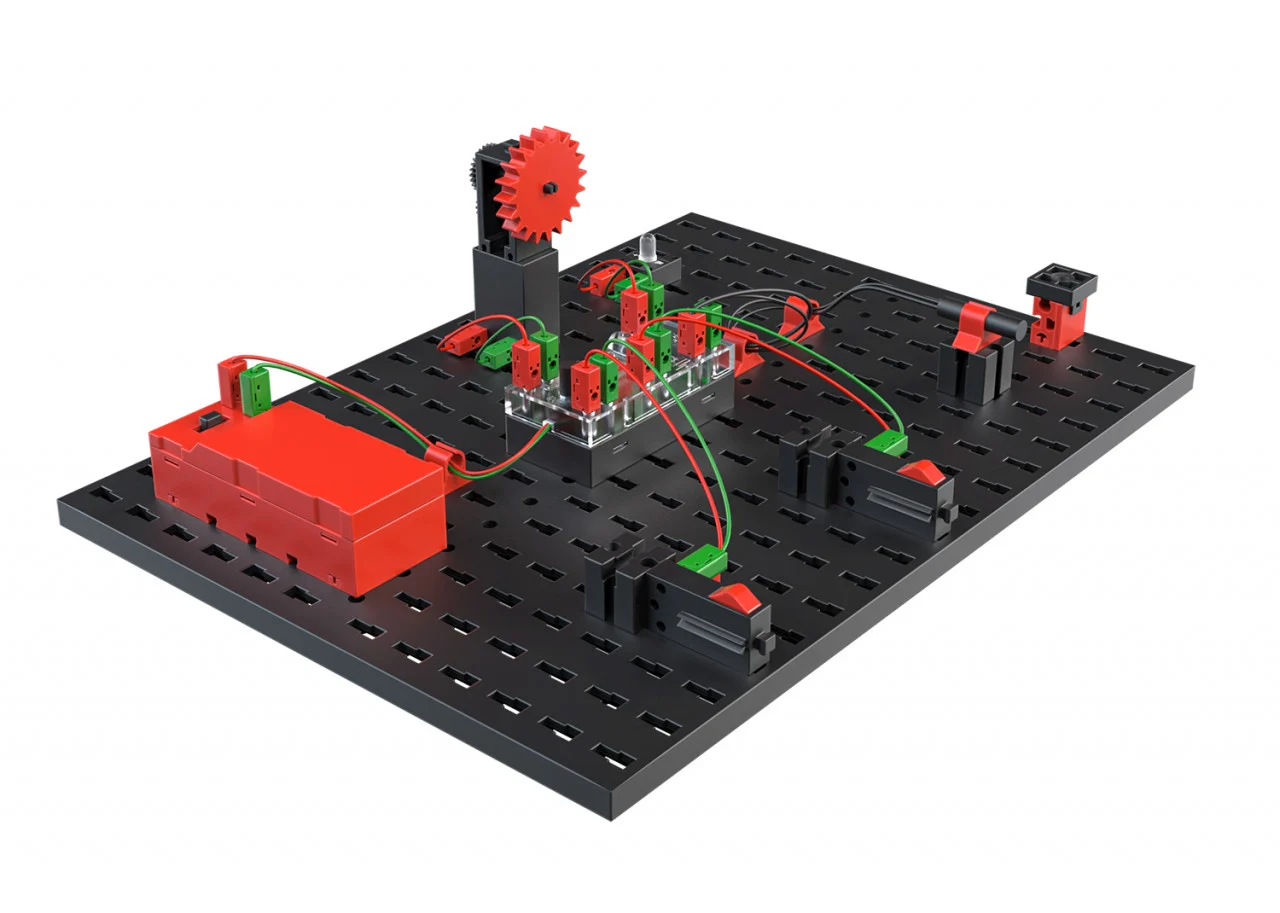 Kit STEM E-Tronic, Set de construit, 340 piese, Fischertechnik, varsta 9+ ani, Baiat, Fata [9]