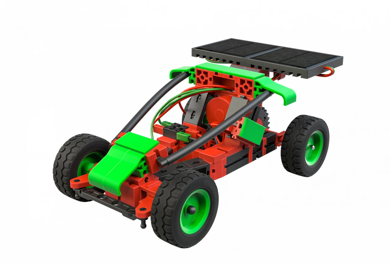 Kit STEM Green Energy, Set constructie 339 piese, Fischertechnik, varsta 9+ ani, Baiat, Fata [11]