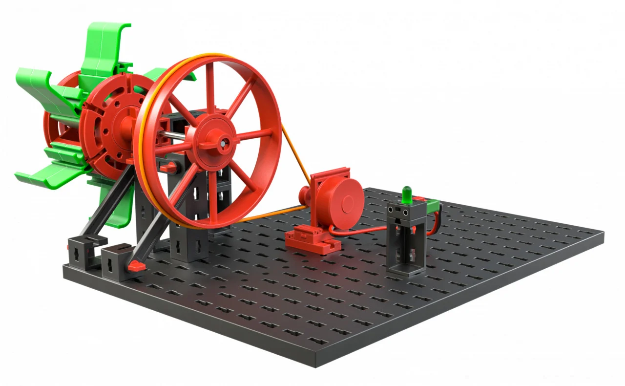 Kit STEM Green Energy, Set constructie 339 piese, Fischertechnik, varsta 9+ ani, Baiat, Fata [13]