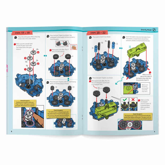 Kit STEM Insecta antigravitationala, robot, cu ventuze, circuit electric, 8 ani+ [2]
