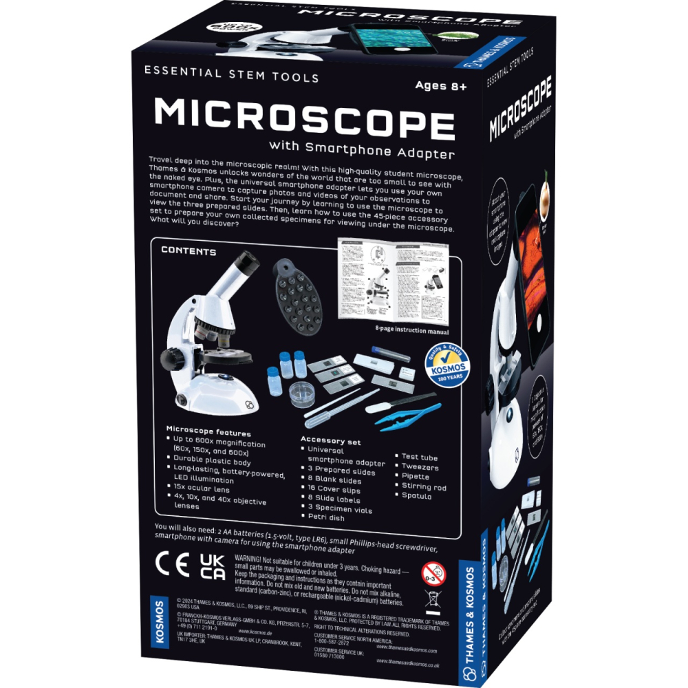 Kit STEM Microscop cu adaptor pentru telefon, Thames & Kosmos pentru Baiat, Fata varsta 6 - 9, 9+ [4]