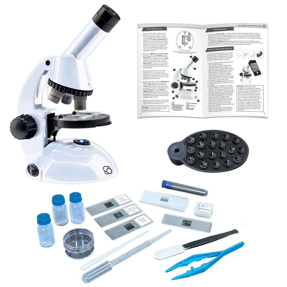 Kit STEM Microscop cu adaptor pentru telefon, Thames & Kosmos pentru Baiat, Fata varsta 6 - 9, 9+ [2]