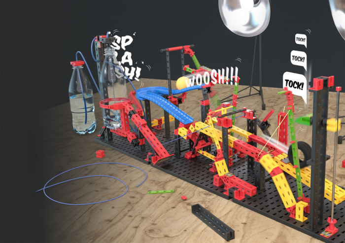 Kit STEM Reactii in lant traznite, Set de constructie, 428 piese, Fischertechnik, varsta 6 - 9, 9+ ani, Baiat [3]