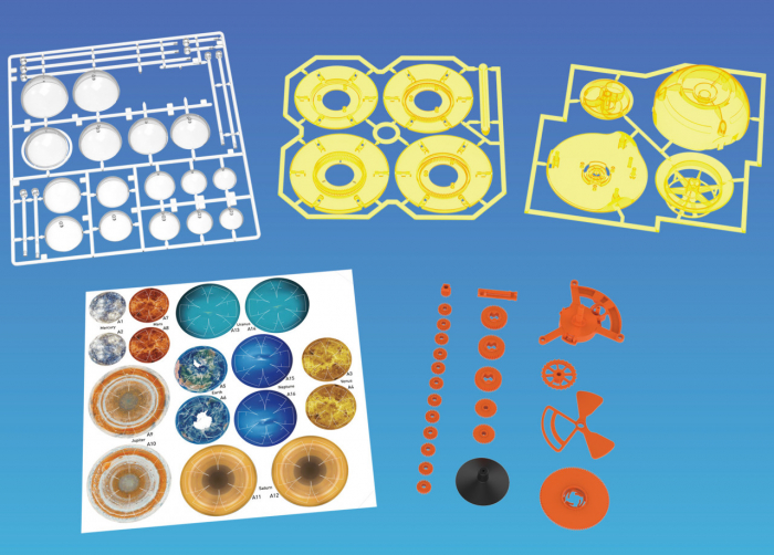 Kit STEM Sistemul solar, 8 planete, soarele, 59 piese, varsta 6 - 9, 9+ ani, Baiat [2]