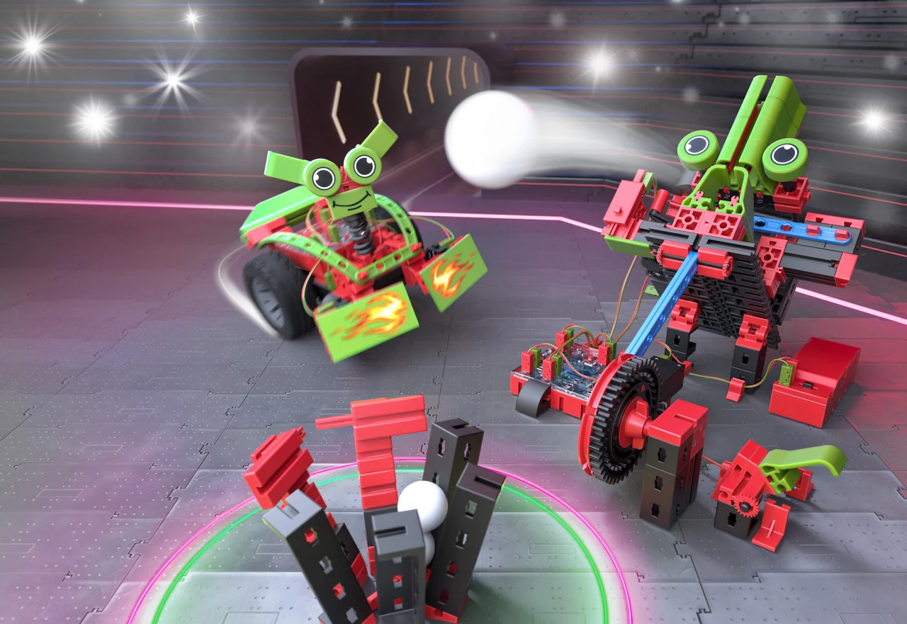 Kit STEM Smart Robots Pro, Invata sa programezi roboti, 362 piese, Fischertechnik, varsta 6 - 9, 9+ ani, Baiat, Fata [2]