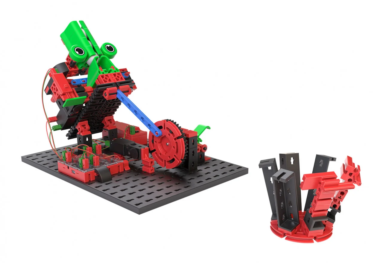 Kit STEM Smart Robots Pro, Invata sa programezi roboti, 362 piese, Fischertechnik, varsta 6 - 9, 9+ ani, Baiat, Fata [15]