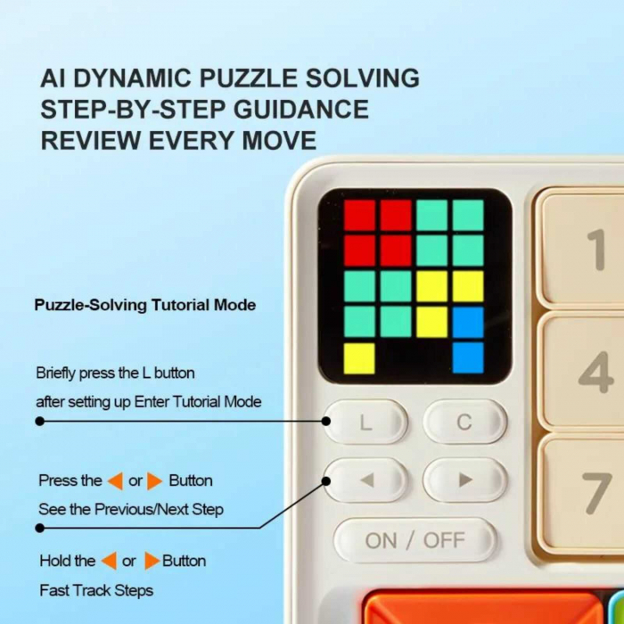 Klotski Cube Maze, Joc de memorie si inteligenta cu AI Integrat de la MiDeer Toys [4]