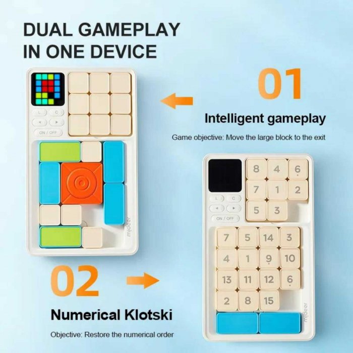 Klotski Cube Maze, Joc de memorie si inteligenta cu AI Integrat de la MiDeer Toys [3]