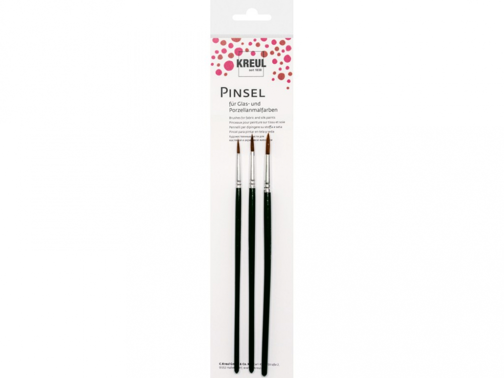 KREUL Brushes for Glass & Porcelain paint 3/set [1]