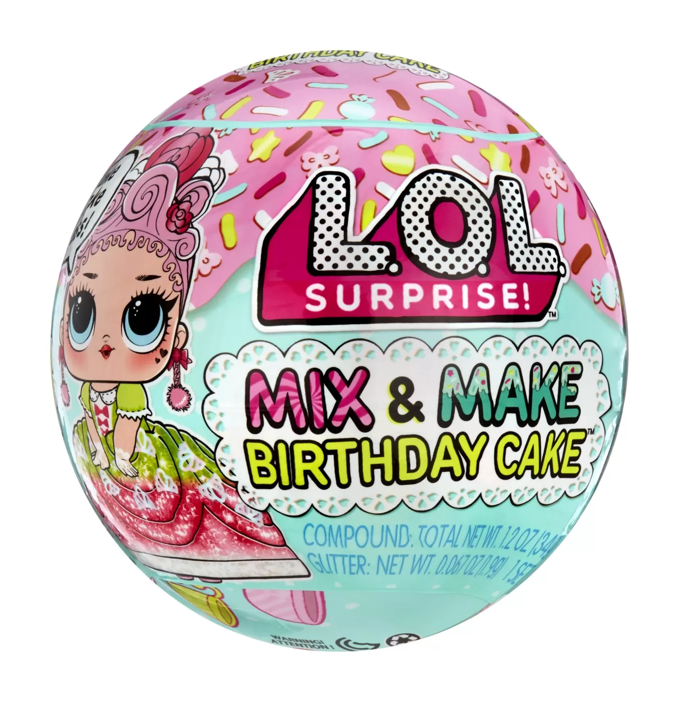 L.o.l. surprise! mix&make birthday cake papusa tots, varsta de la 3 ani la 7 ani [1]