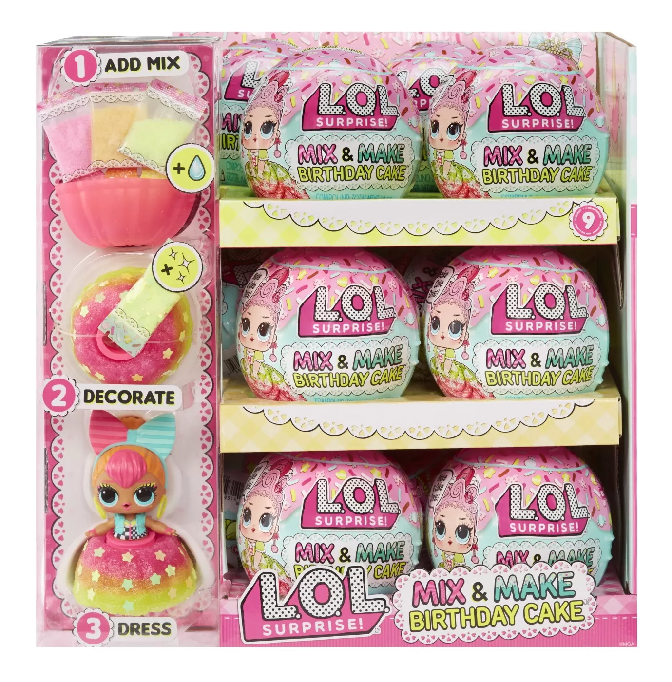 L.o.l. surprise! mix&make birthday cake papusa tots, varsta de la 3 ani la 7 ani [2]