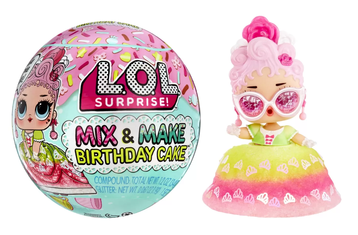 L.o.l. surprise! mix&make birthday cake papusa tots, varsta de la 3 ani la 7 ani [12]