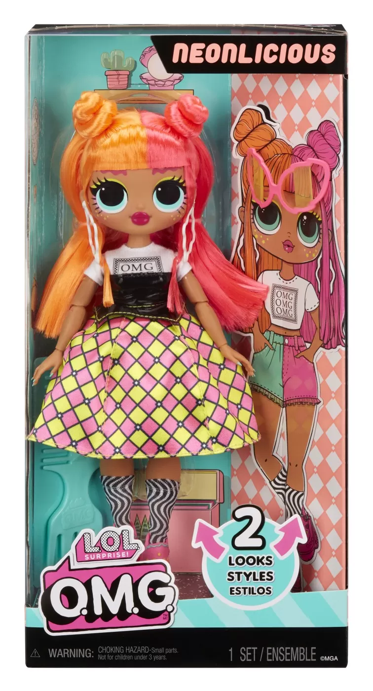 L.o.l. surprise! omg neonlicious papusa fashionista cu accesorii, varsta de la 3 ani la 7 ani [1]