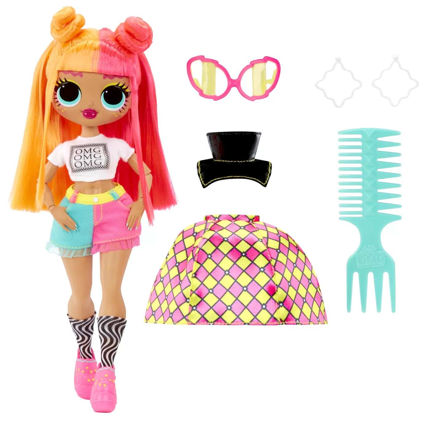 L.o.l. surprise! omg neonlicious papusa fashionista cu accesorii, varsta de la 3 ani la 7 ani [2]
