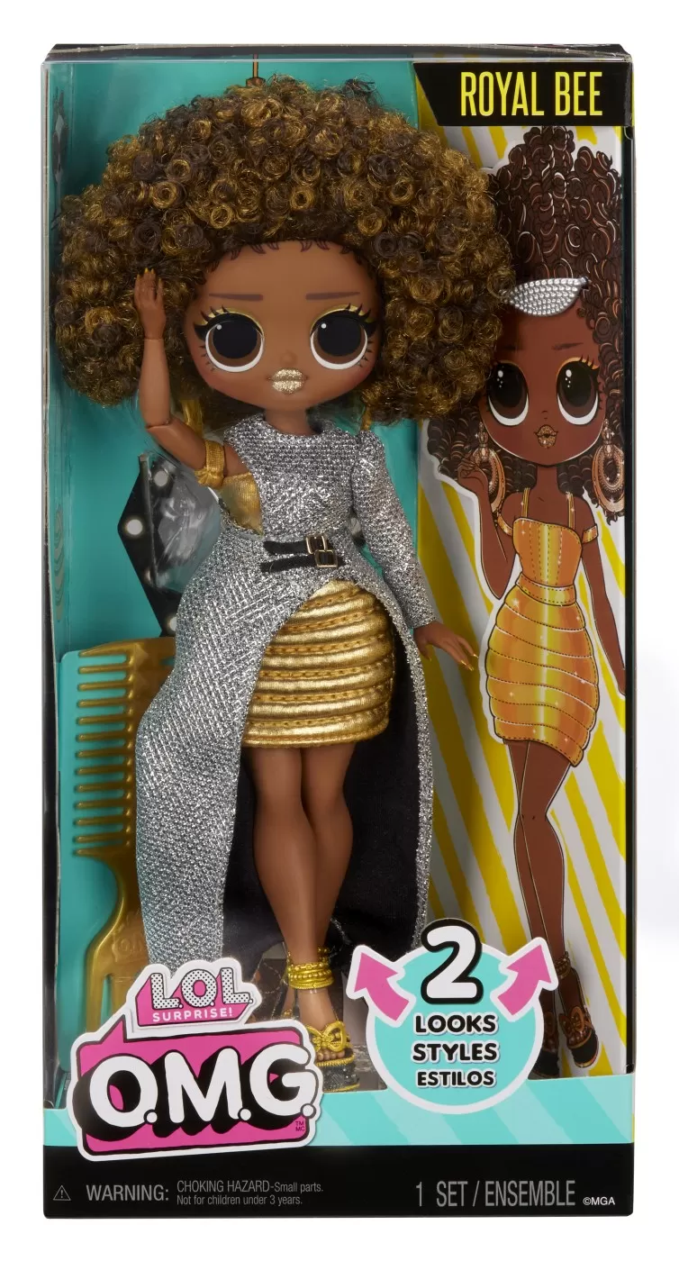 L.o.l. surprise! omg royal bee papusa fashionista cu accesorii, varsta de la 3 ani la 7 ani [1]