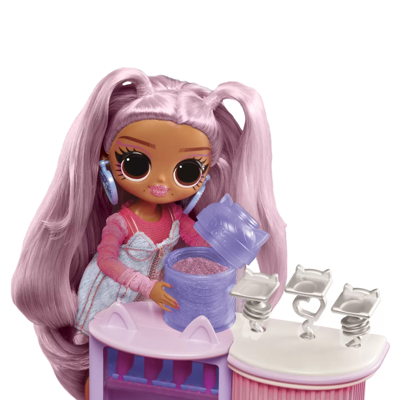 L.o.l. surprise! omg sweet nails kitty k caf├ë set papusa cu accesorii, varsta de la 3 ani la 7 ani [3]