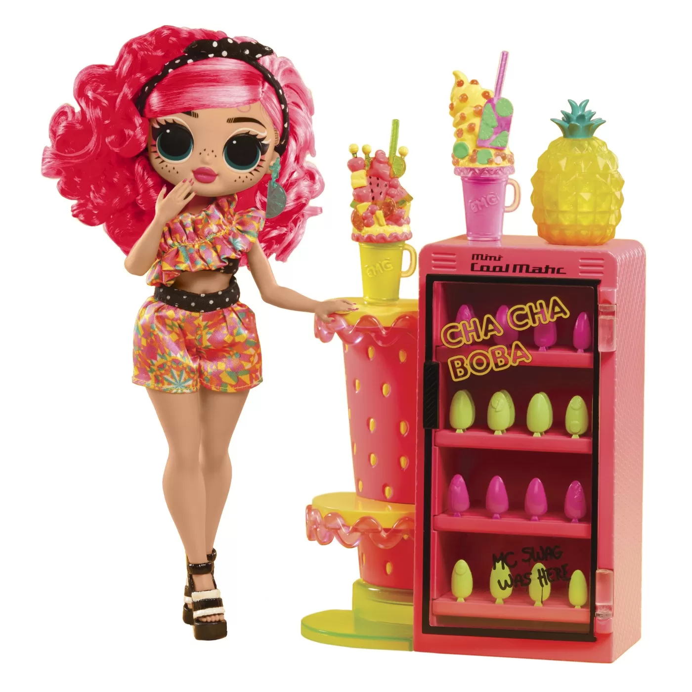 L.o.l. surprise! omg sweet nails pinky pops fruit shop set papusa cu accesorii, varsta de la 3 ani la 7 ani [2]