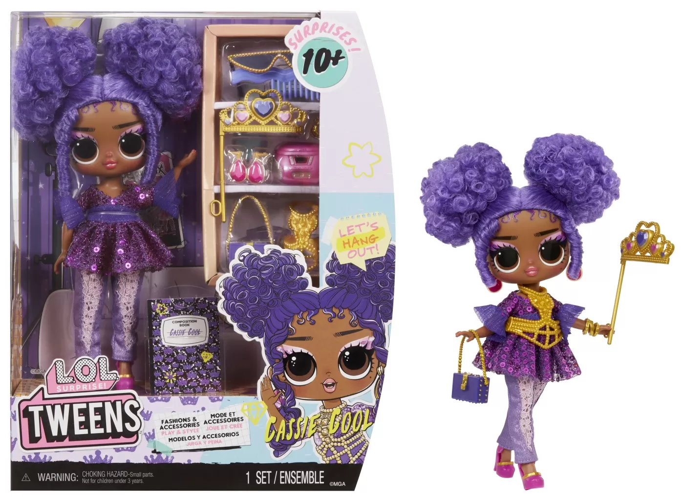 L.o.l. surprise! tweens papusa fashionista cassie cool cu surprize, varsta de la 3 ani la 7 ani [7]