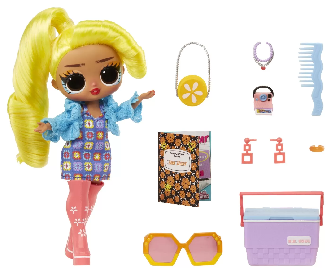 L.o.l. surprise! tweens papusa fashionista hana groove cu surprize, varsta de la 3 ani la 7 ani [2]