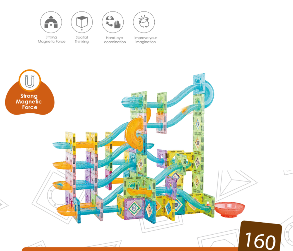 Labirintul meu magnetic - 160 piese (5.5 cm) [4]