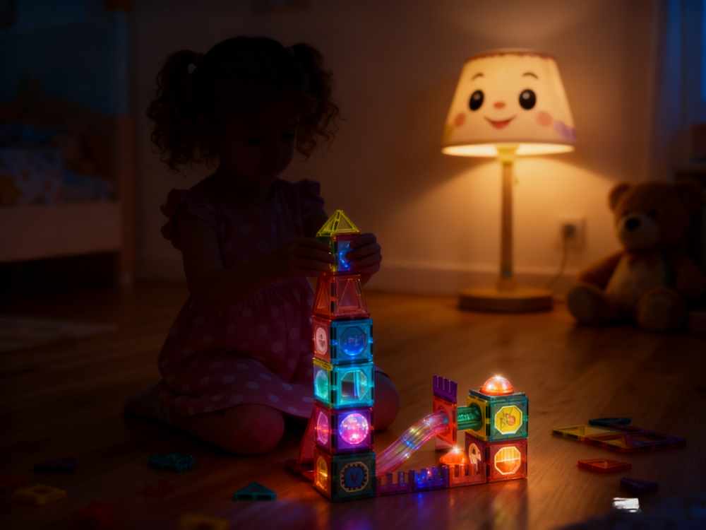 Labirintul meu magnetic cu lumini - 166 piese (7.5 cm) [4]