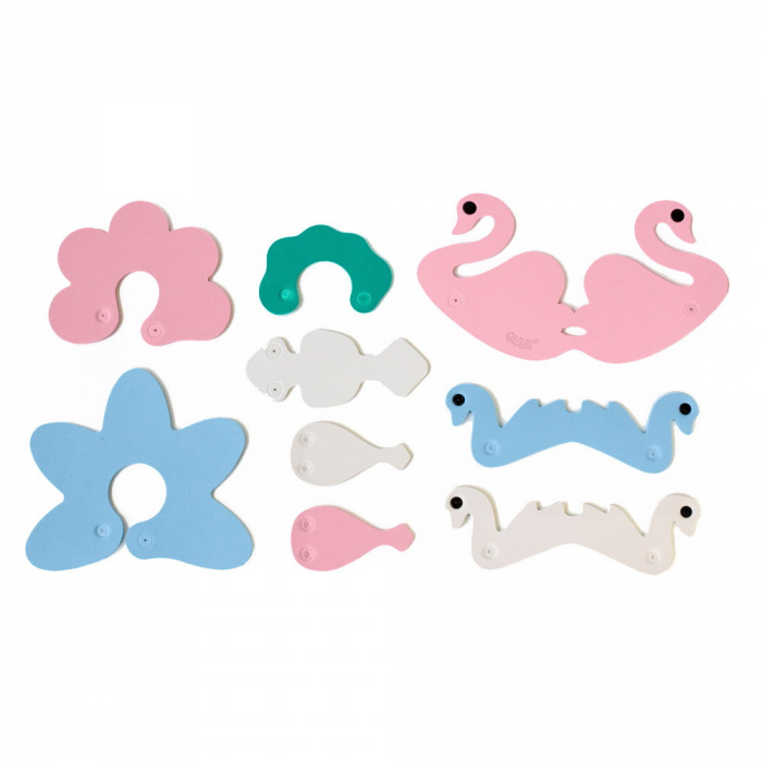 Lacul lebedelor, set creativ de baie, Quut Toys, 3-8 ani [6]