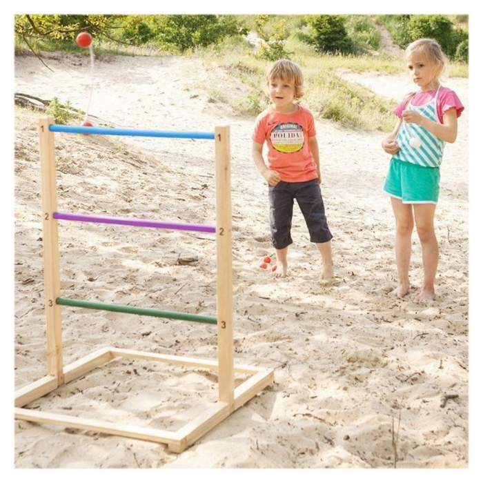 Joc de aruncare la tinta pe scara din lemn ⭐ Ladder Toss Game [3]