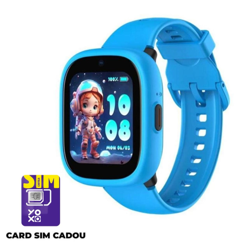 LAGENIO Smartwatch pentru copii cu Functie Telefon, K3, Premium, Monitorizare Sanatate, Conexiune 4G, Albastru [10]