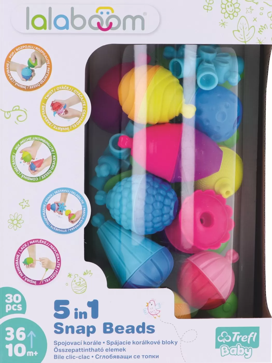 Lalaboom joc de dezvoltare bebe montessori 30 piese [2]