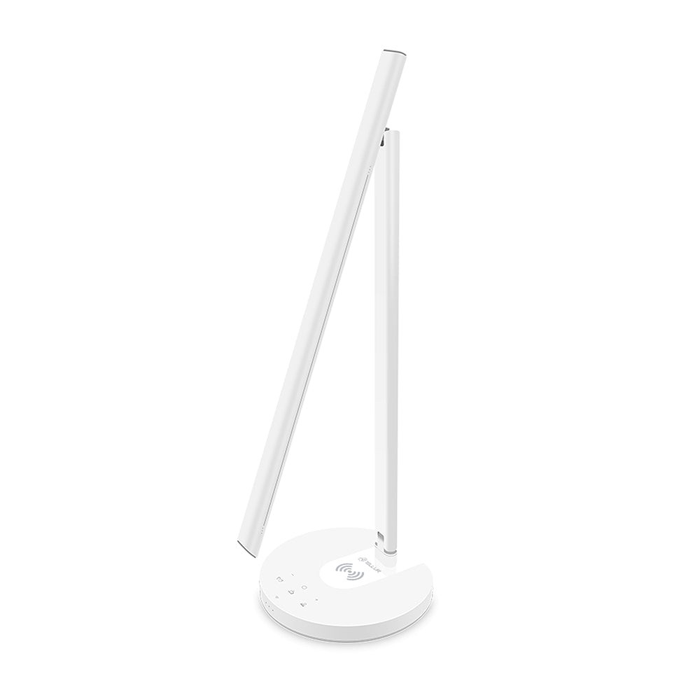 Lampă de birou WiFi Tellur Smart, 12W, lumină albă, caldă, Qi 10W, USB 10W, reglabilă, alb [10]
