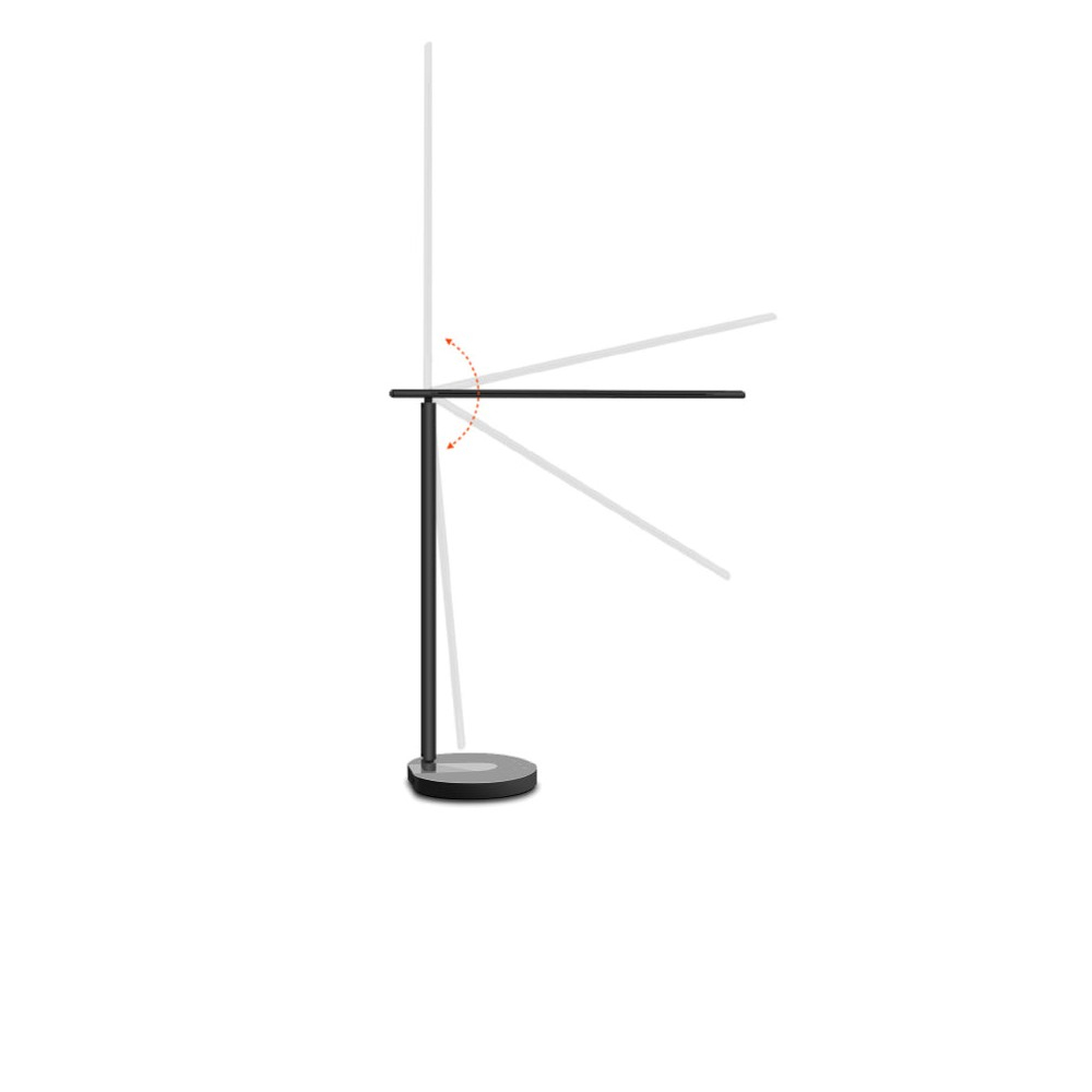 Lampă de birou WiFi Tellur Smart, 12W, lumină albă, caldă, Qi 10W, USB 10W, reglabilă, alb [6]