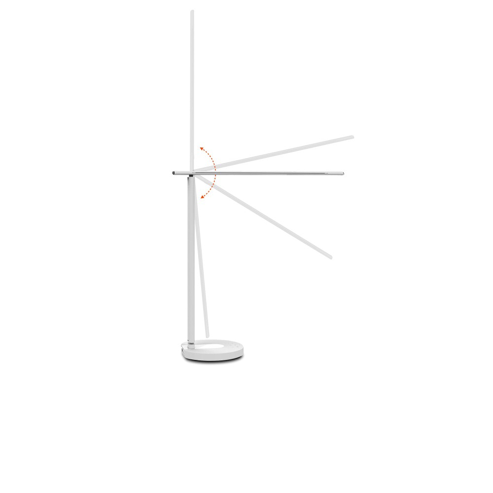 Lampă de birou WiFi Tellur Smart, 12W, lumină albă, caldă, Qi 10W, USB 10W, reglabilă, alb [11]