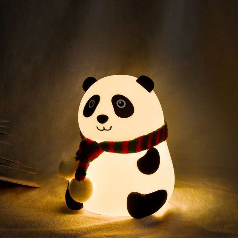 Lampă de noapte pentru copii, silicon, reincarcabilă, Panda [5]