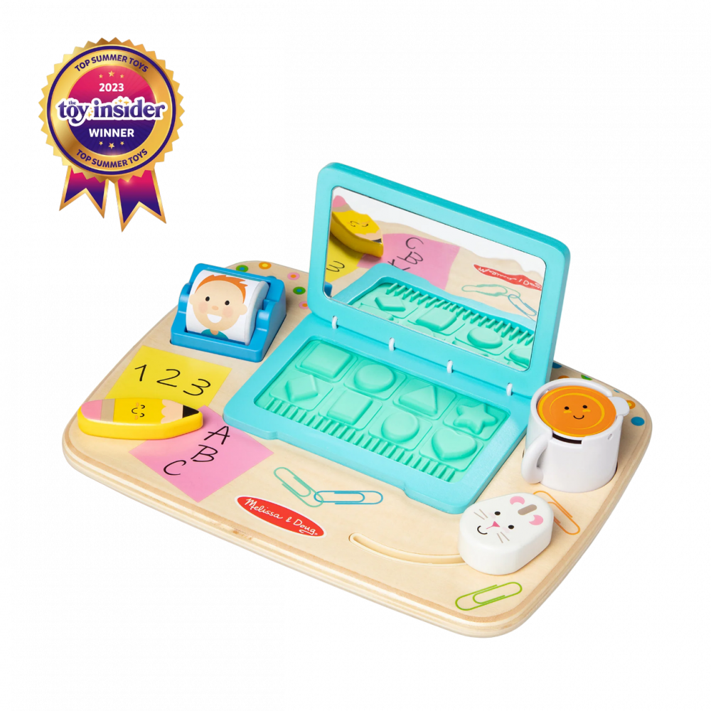 Laptop din lemn de jucarie pentru toddleri [1]