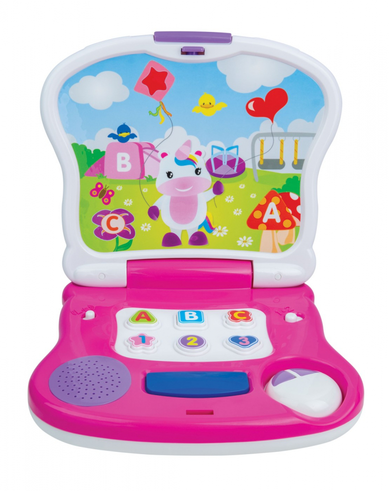 Laptop unicorn pentru bebelusi, winfun, varsta de la 1 an la 3 ani [4]
