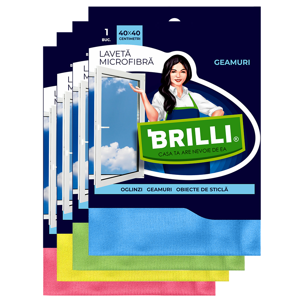 Lavete microfibra pentru geam 4/set [2]