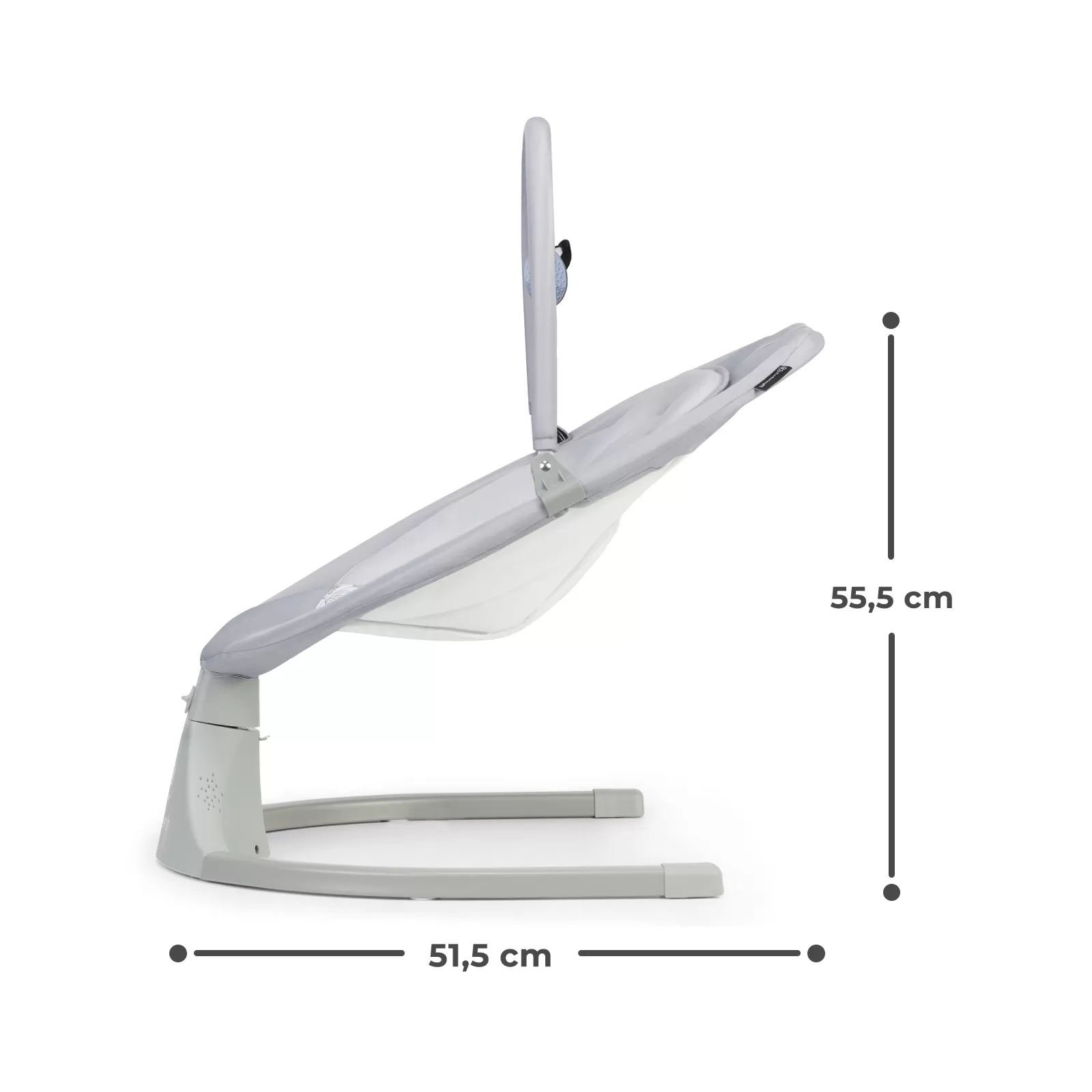 Leagan electric kinderkraft luli, 2 in 1, grey, varsta de la 0 luni la 9 luni [2]