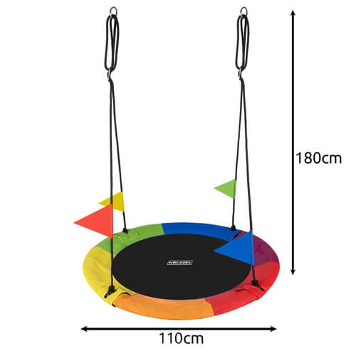 Leagan cuib 110 cm multicolor – 150 kg – reglabil, rezistent intemperii [3]