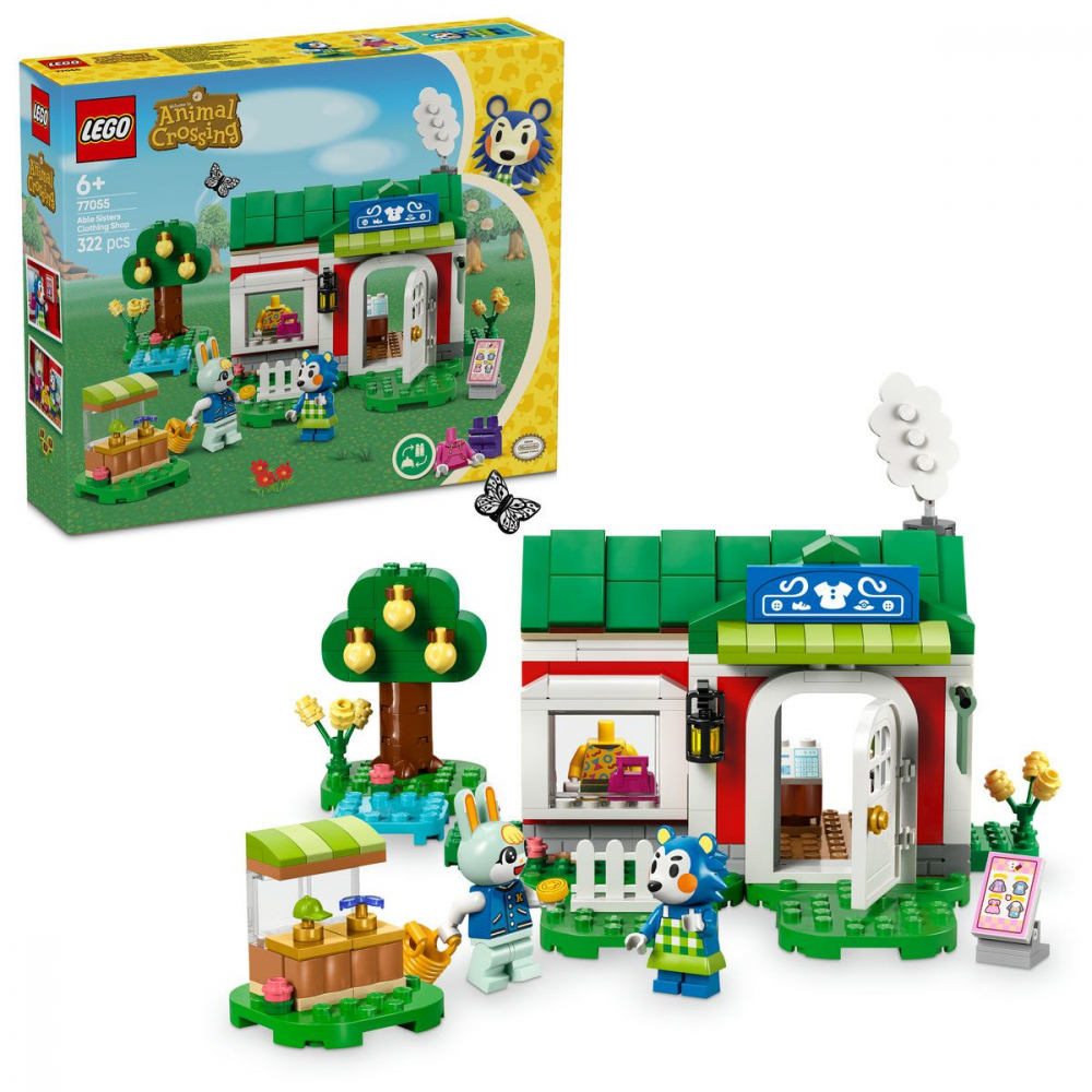 Lego animal crossing magazinul de haine detinut de able sisters 77055, varsta de la 6 ani la 8 ani [5]