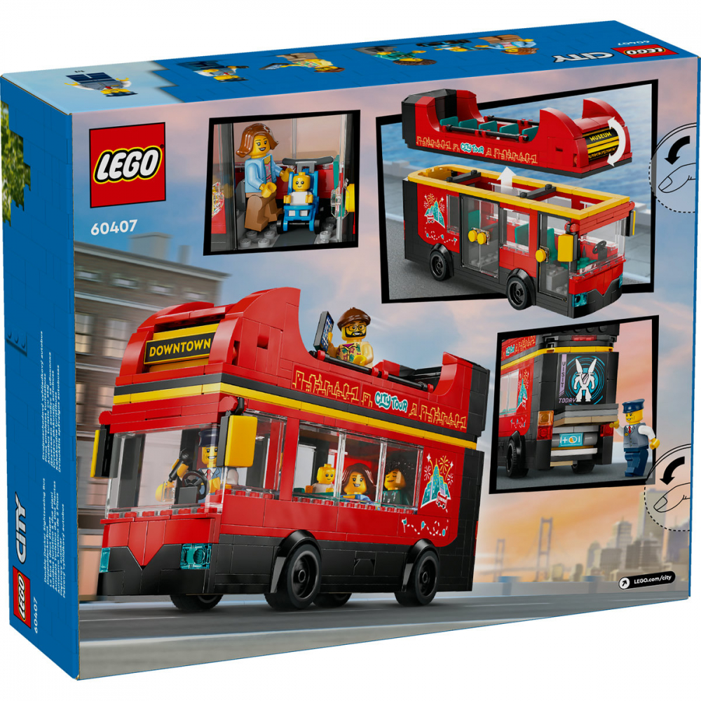 LEGO City Autobuz turistic rosu cu etaj, varsta de la 7 ani la 10 ani [3]