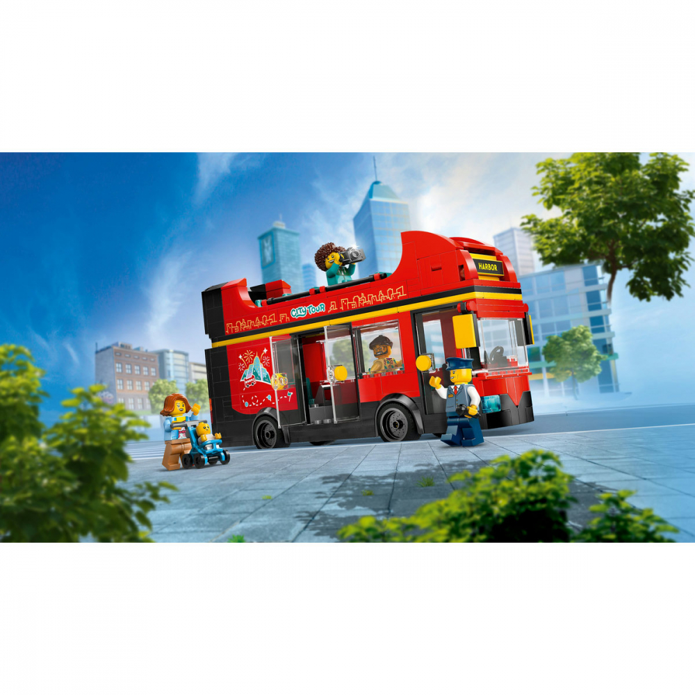 LEGO City Autobuz turistic rosu cu etaj, varsta de la 7 ani la 10 ani [10]