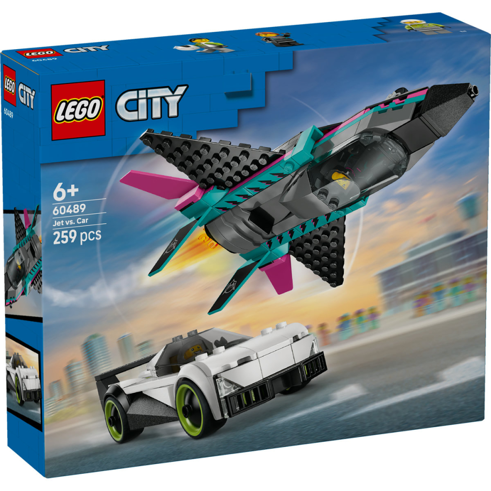 LEGO City  Avion cu reacție vs mașină, copiii varsta  6 + ani [2]