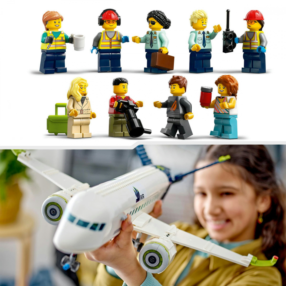  LEGO City Avion de pasageri pentru copii cu varsta de 7 + ani [10]