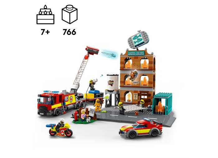 Lego city Brigada de pompieri, varsta de la 7 ani la +15 ani [10]