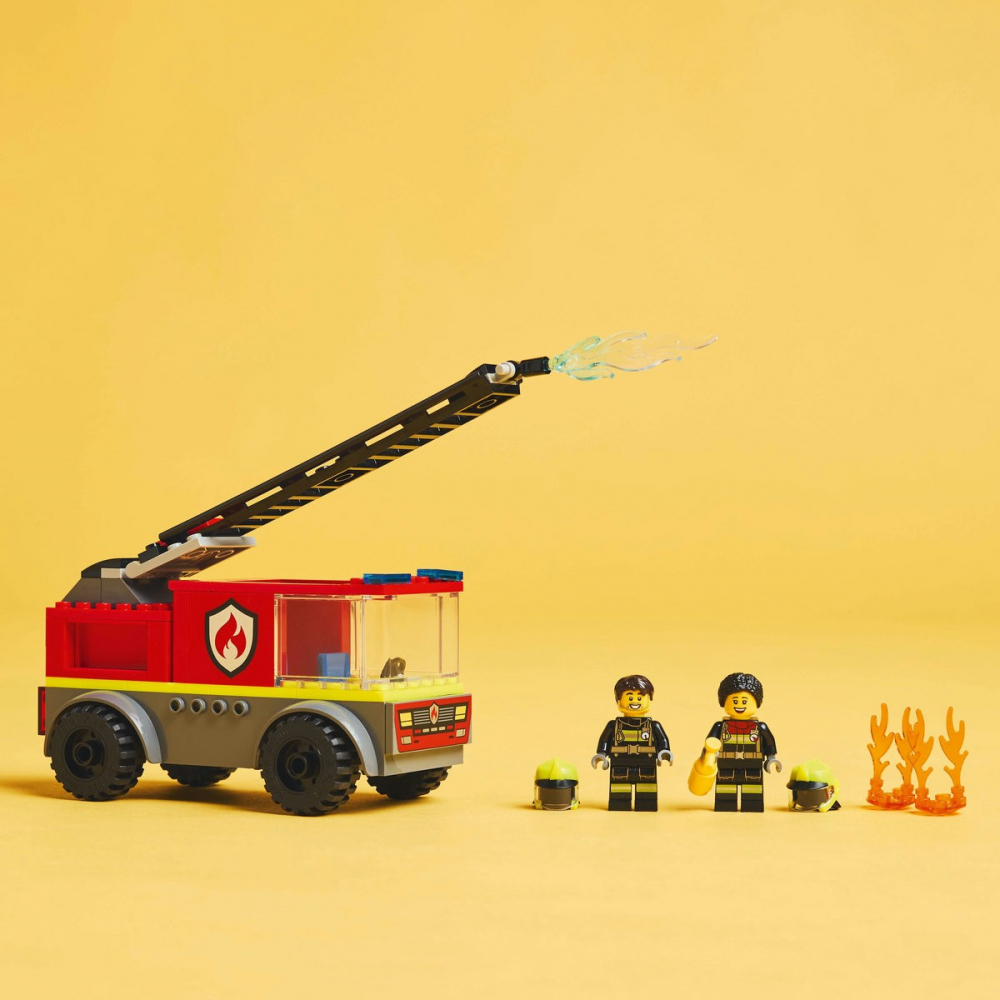 Lego city camion de pompieri cu scara 60463, varsta de la 4 ani la 6 ani [4]